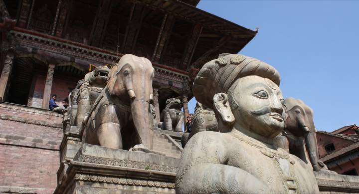 Stone figures and carved architecture