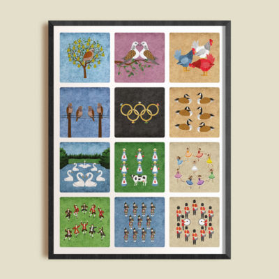 "Twelve Days of Christmas" Wall Art